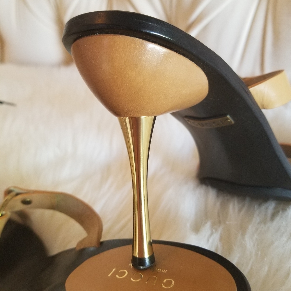 Gucci metal heels